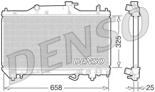 воден радиатор DENSO DRM50067