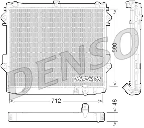 воден радиатор DENSO DRM50074