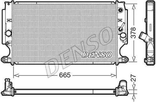 воден радиатор DENSO DRM50088