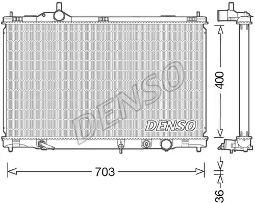 воден радиатор DENSO DRM50095