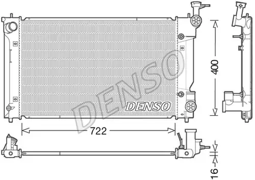 воден радиатор DENSO DRM50098