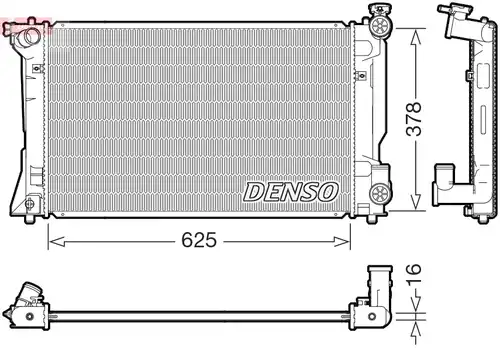 воден радиатор DENSO DRM50118