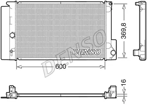 воден радиатор DENSO DRM50126