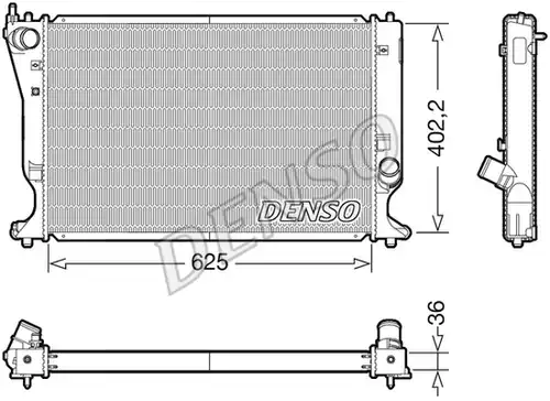 воден радиатор DENSO DRM50132