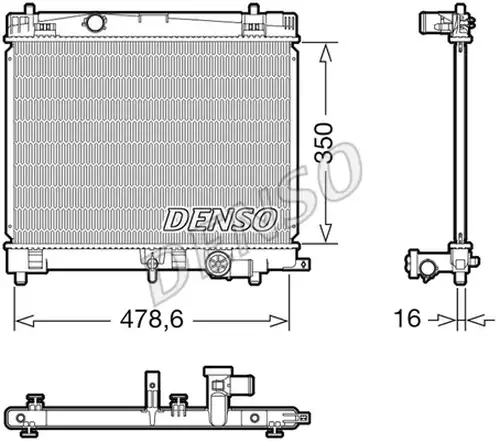 воден радиатор DENSO DRM50137