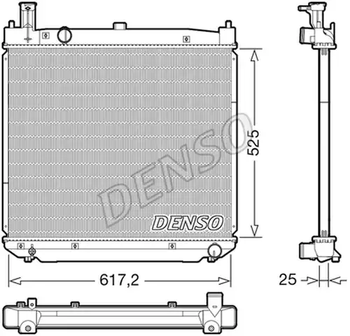 воден радиатор DENSO DRM50141