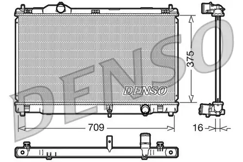 воден радиатор DENSO DRM51001