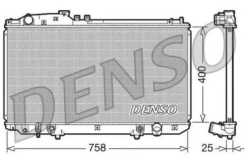 воден радиатор DENSO DRM51006