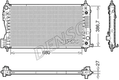 воден радиатор DENSO DRM99012