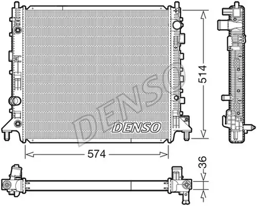 воден радиатор DENSO DRM99013