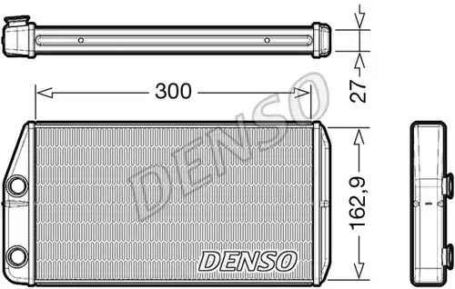 топлообменник, отопление на вътрешното пространство DENSO DRR01002