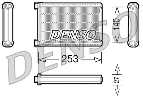 топлообменник, отопление на вътрешното пространство DENSO DRR05005