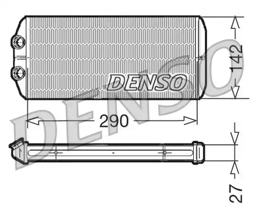 топлообменник, отопление на вътрешното пространство DENSO DRR07005