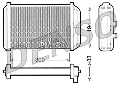 топлообменник, отопление на вътрешното пространство DENSO DRR09033