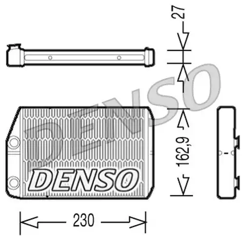 топлообменник, отопление на вътрешното пространство DENSO DRR09034