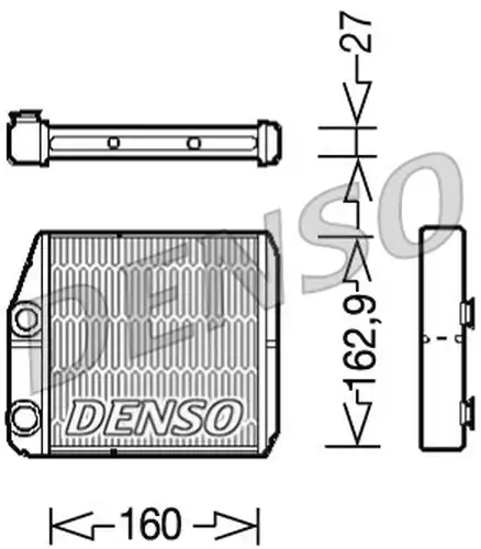 топлообменник, отопление на вътрешното пространство DENSO DRR09035