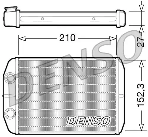 топлообменник, отопление на вътрешното пространство DENSO DRR09073