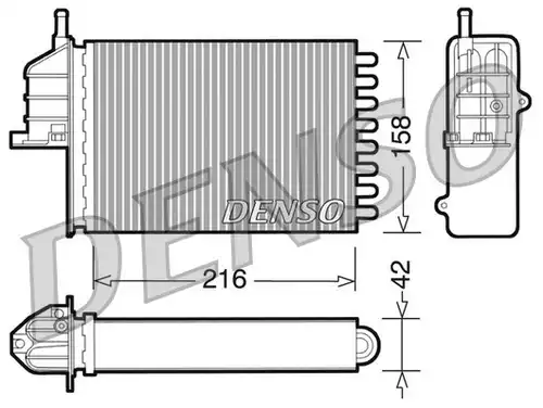 топлообменник, отопление на вътрешното пространство DENSO DRR09080