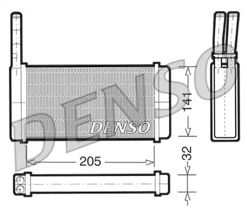 топлообменник, отопление на вътрешното пространство DENSO DRR10010