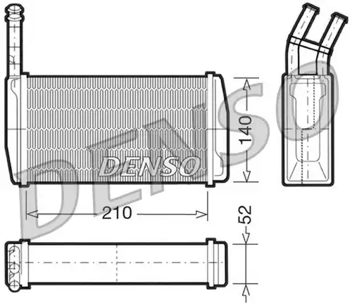 топлообменник, отопление на вътрешното пространство DENSO DRR10011