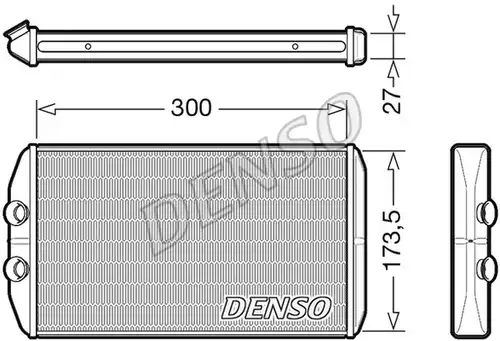 топлообменник, отопление на вътрешното пространство DENSO DRR12008