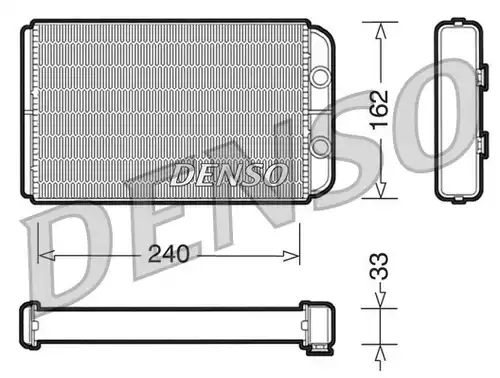 топлообменник, отопление на вътрешното пространство DENSO DRR13010