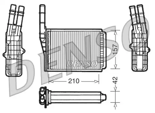 топлообменник, отопление на вътрешното пространство DENSO DRR23013