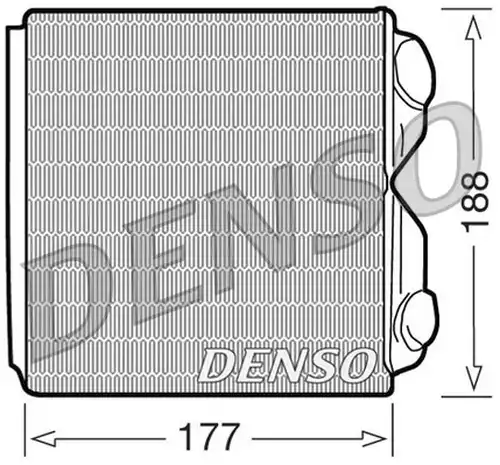 топлообменник, отопление на вътрешното пространство DENSO DRR25010