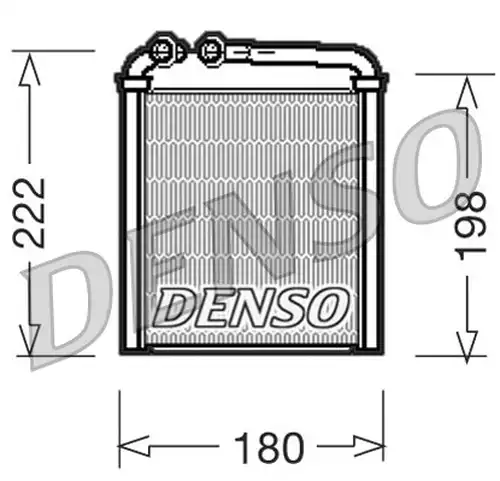 топлообменник, отопление на вътрешното пространство DENSO DRR32005