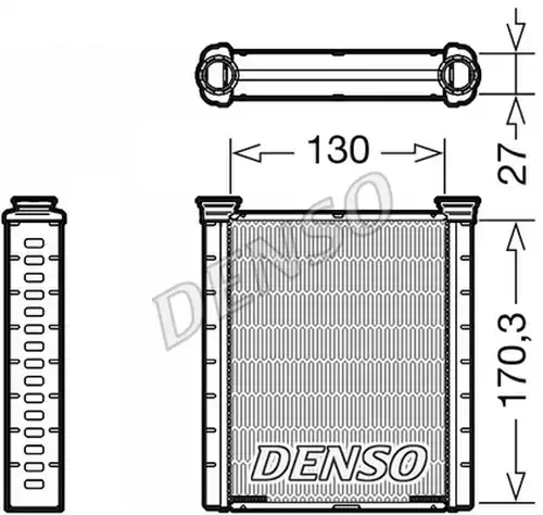 топлообменник, отопление на вътрешното пространство DENSO DRR46001