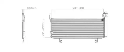 кондензатор, климатизация DENSO-AU A477-A304