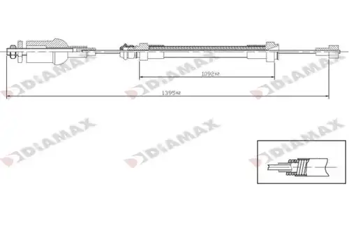 въжен механизъм, задействане на съединителя DIAMAX T8018