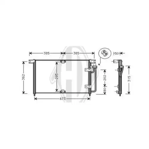 кондензатор, климатизация DIEDERICHS DCC1492