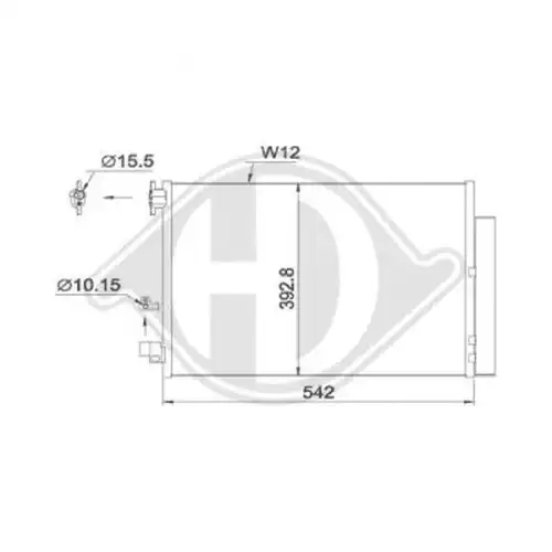 кондензатор, климатизация DIEDERICHS DCC1618