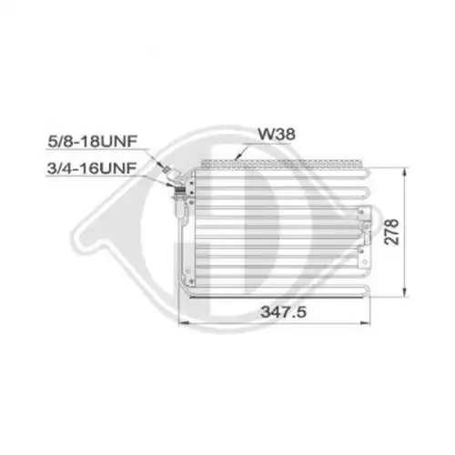 кондензатор, климатизация DIEDERICHS DCC1997
