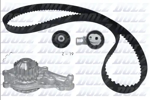 водна помпа+ к-кт ангренажен ремък DOLZ KD169