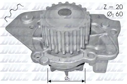 водна помпа, охлаждане на двигателя DOLZ T136