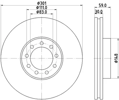 спирачен диск DON CVD673