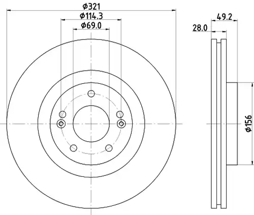 спирачен диск DON PCD17131