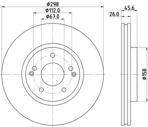 спирачен диск DON PCD20522