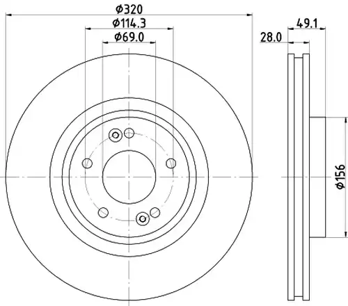 спирачен диск DON PCD21191