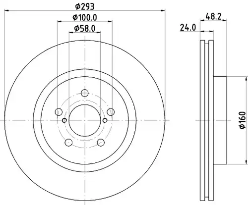 спирачен диск DON PCD22002