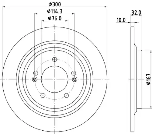 спирачен диск DON PCD22102