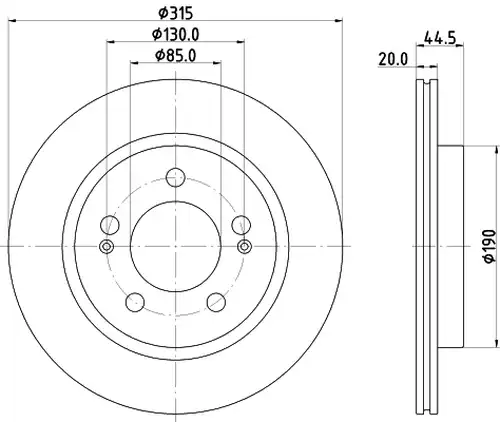 спирачен диск DON PCD22122