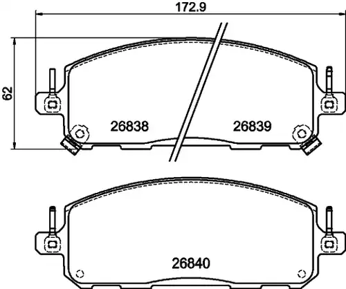 накладки DON PCP2280