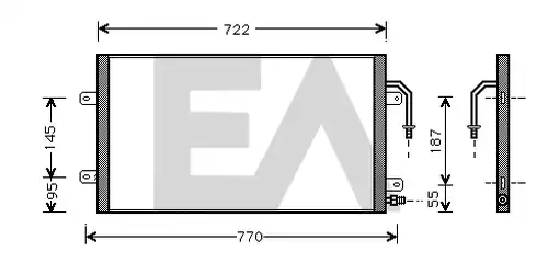 кондензатор, климатизация EACLIMA 30C12001