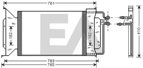 кондензатор, климатизация EACLIMA 30C14040