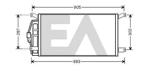 кондензатор, климатизация EACLIMA 30C14041