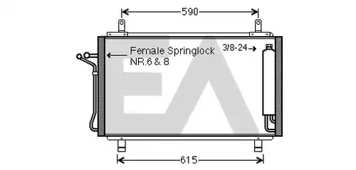 кондензатор, климатизация EACLIMA 30C18039