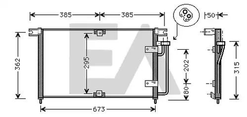 кондензатор, климатизация EACLIMA 30C20008